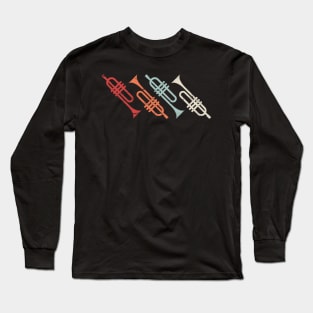 Vintage Marching Band Trumpets Long Sleeve T-Shirt